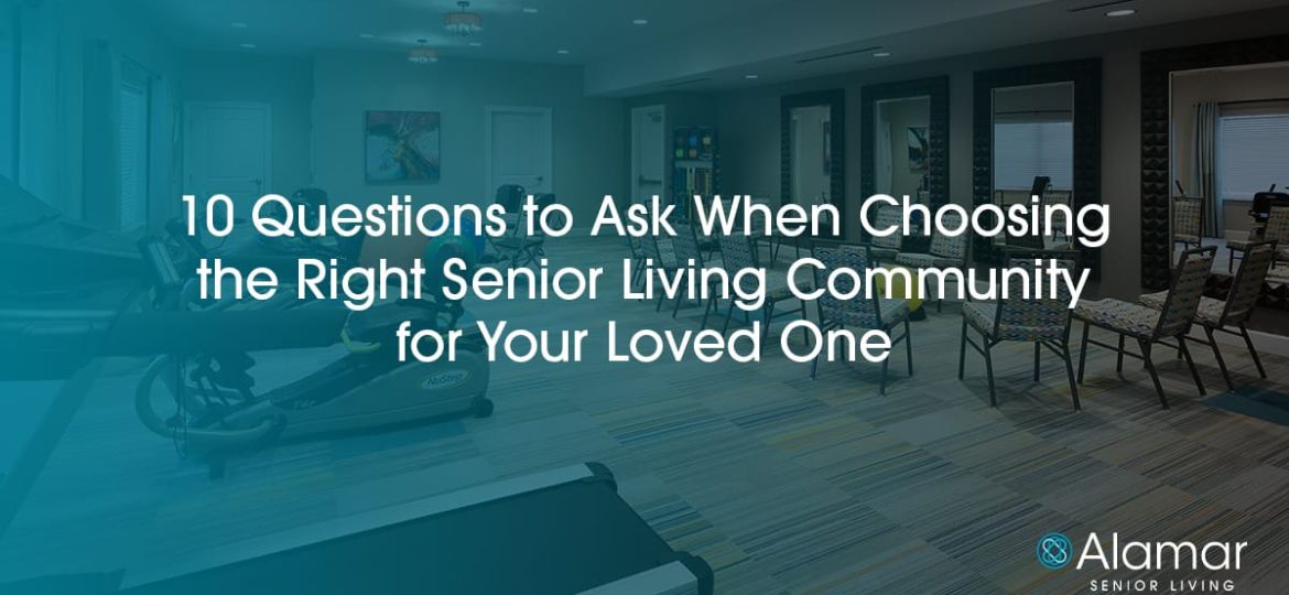 Choosing a Right senior living community graphic