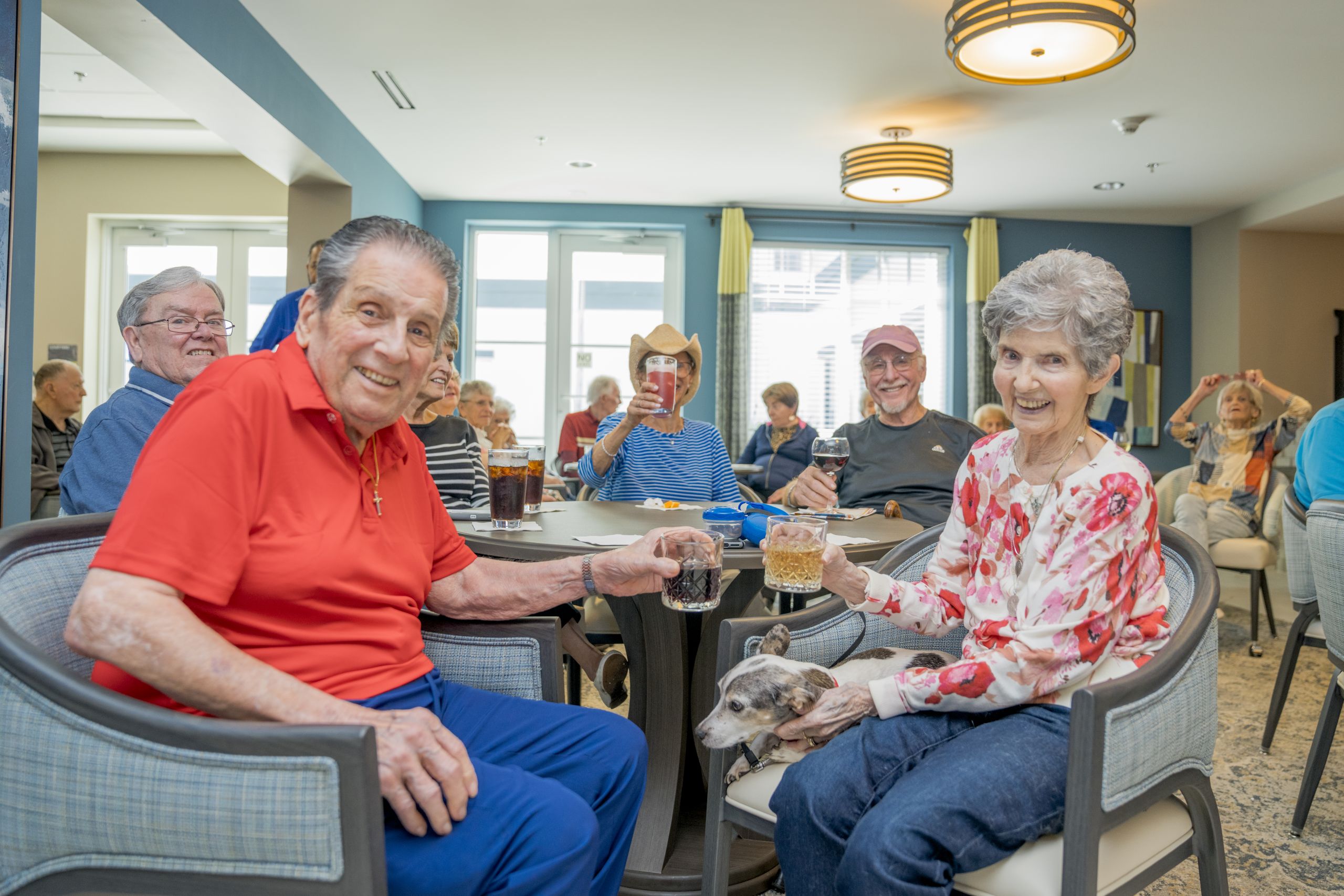 Residents of Alamar Senior Living engaging in an enriching activity