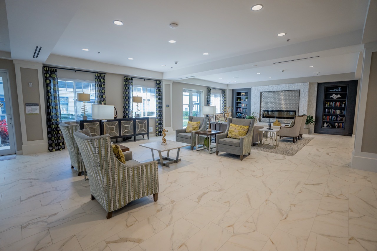 A safe living space at Alamar that promotes safety with flat floors and a wide layout